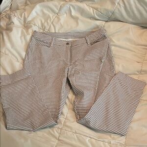 Louis Castel black and white stretch denim skinny, ankle.